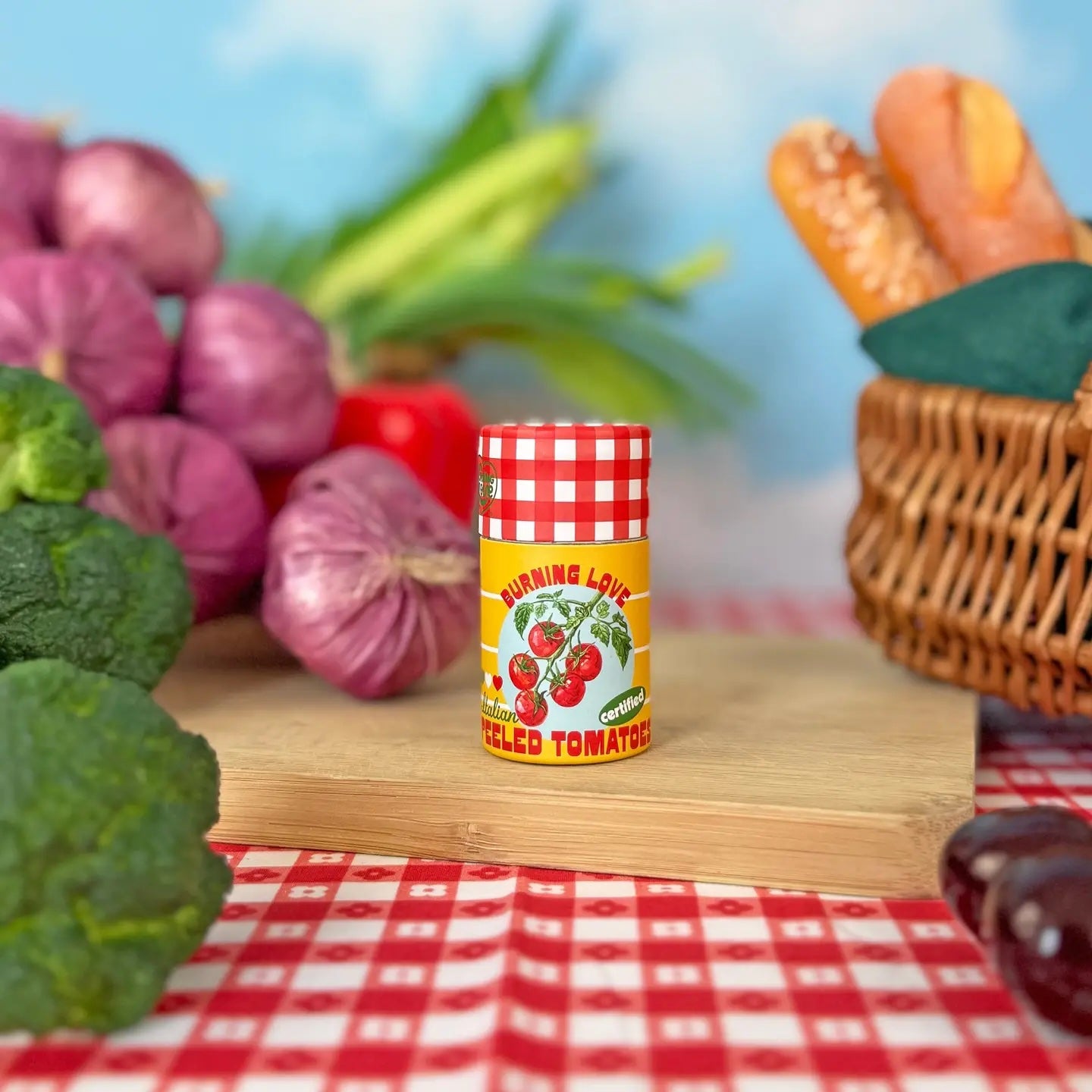 Canned Tomato Match Jar