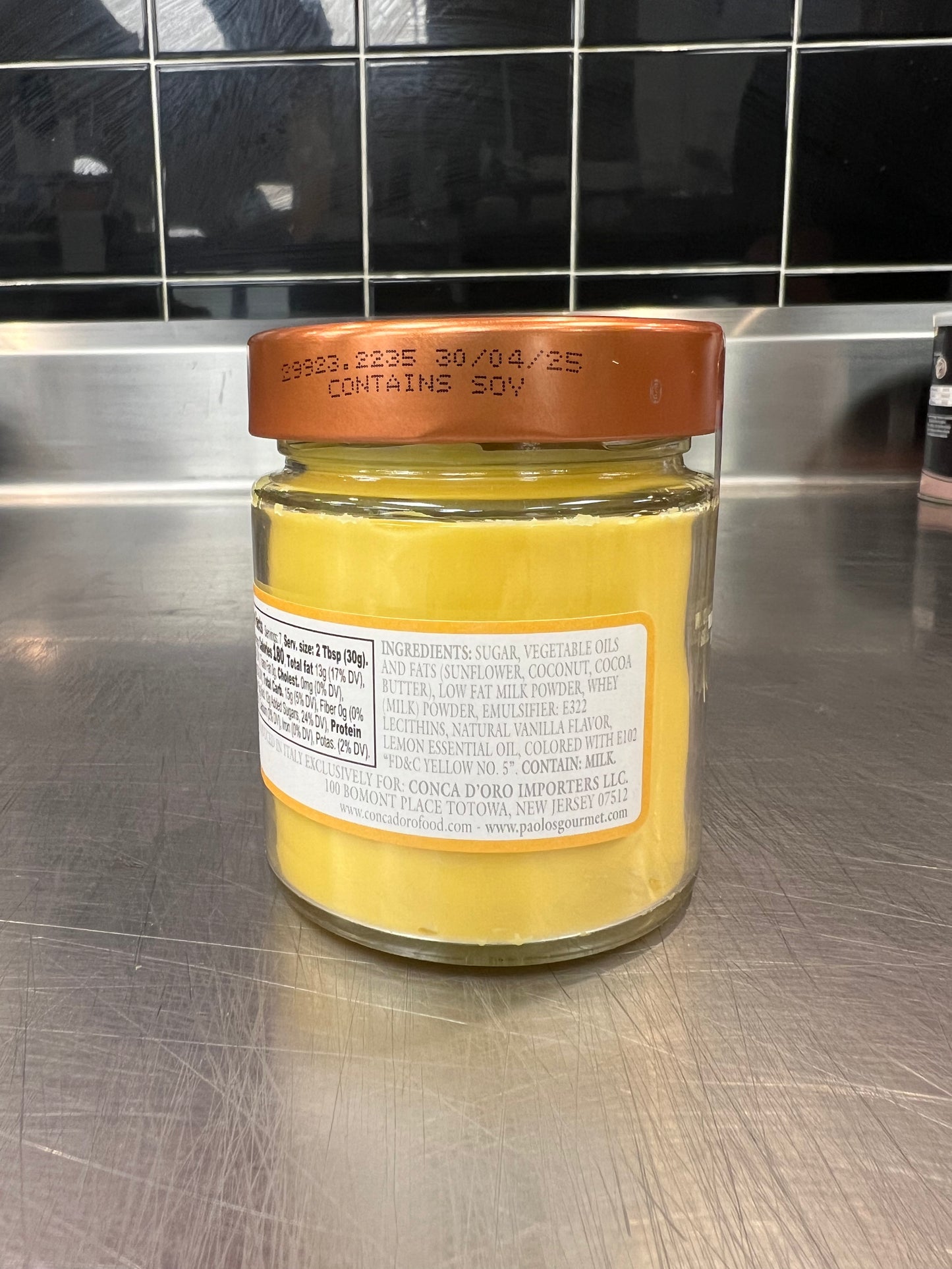 Paolo's Sicilian Lemon Cream Spread