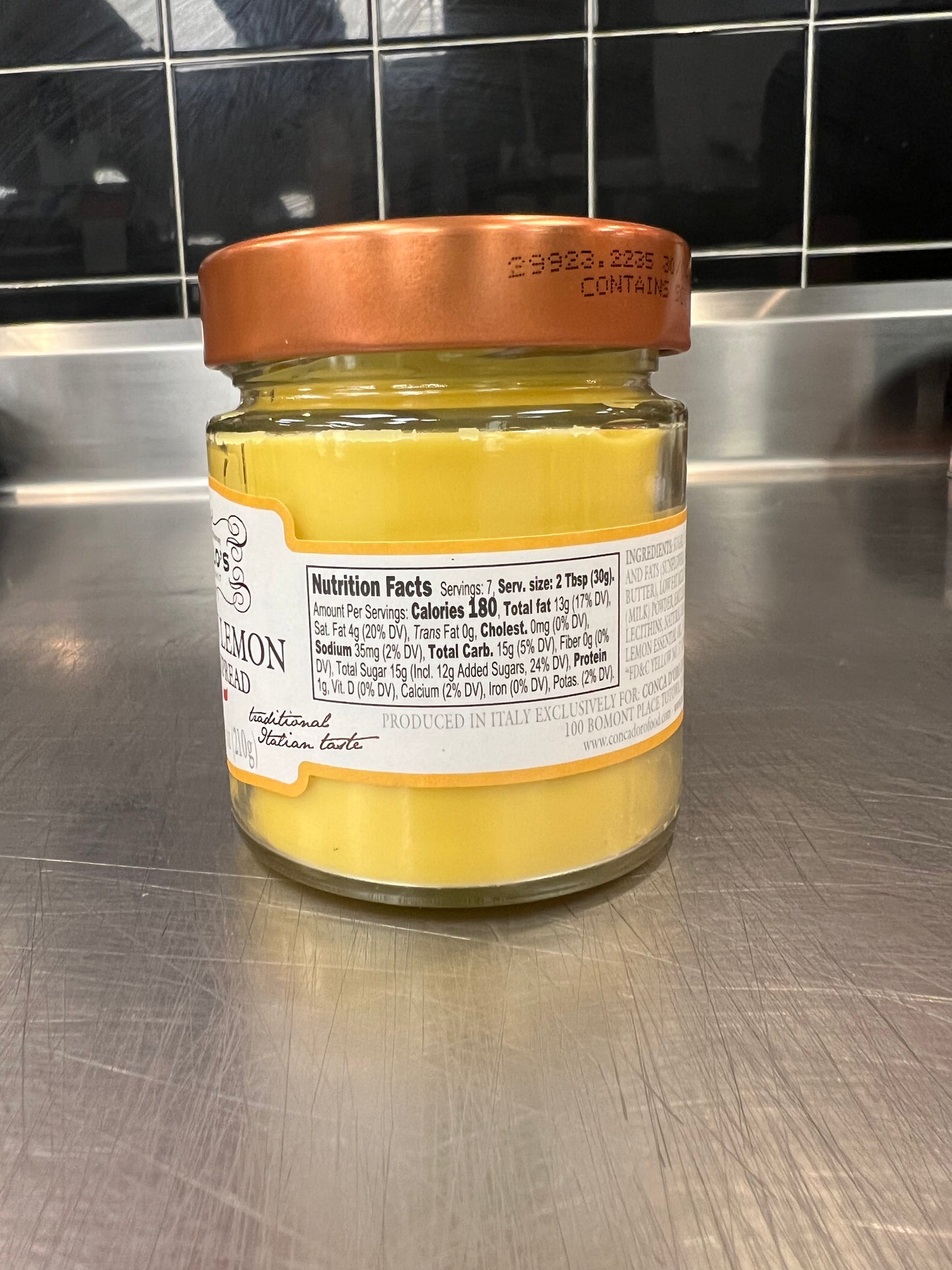 Paolo's Sicilian Lemon Cream Spread