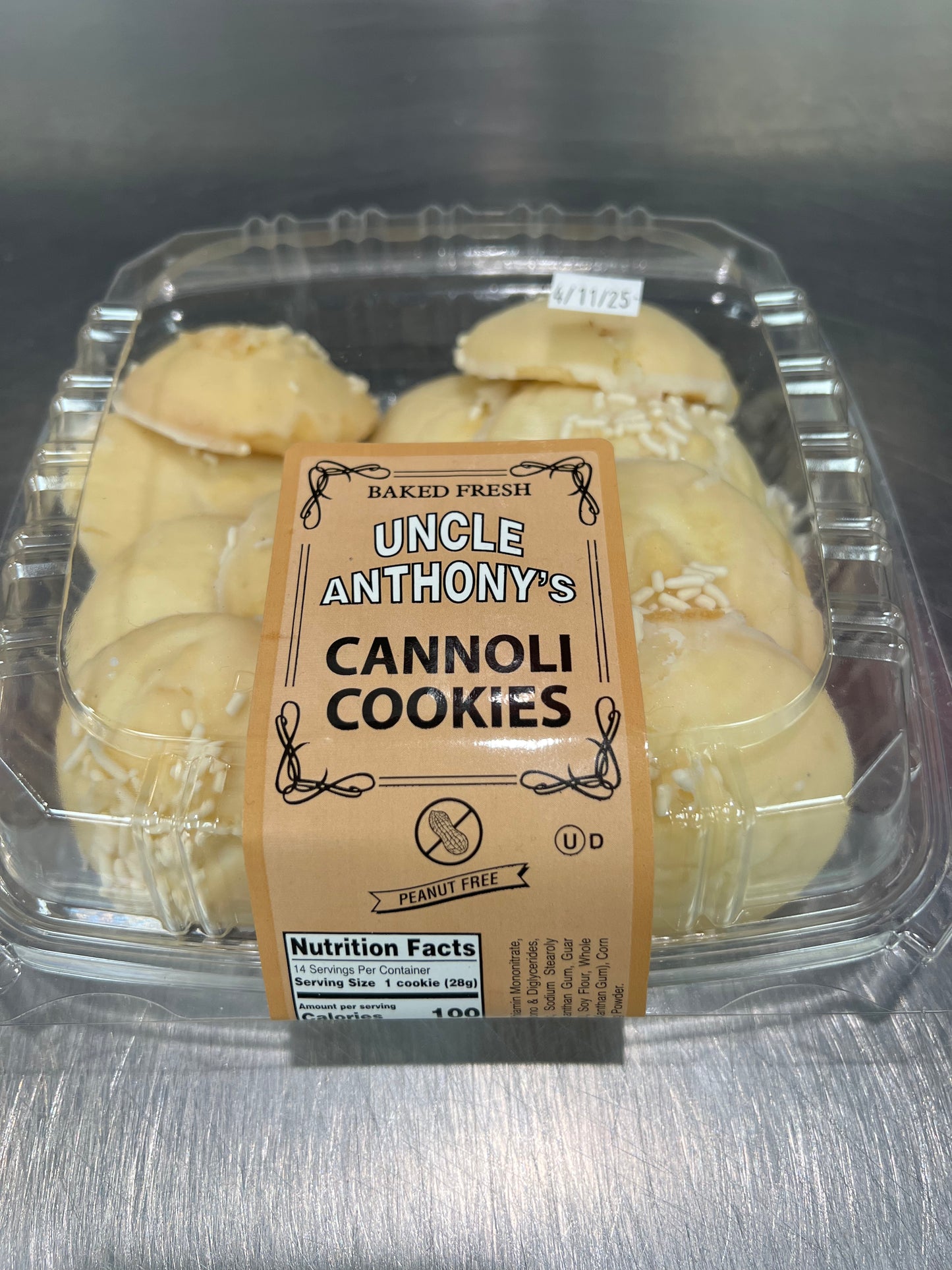 Uncle Anthony's Cannoli Cookies