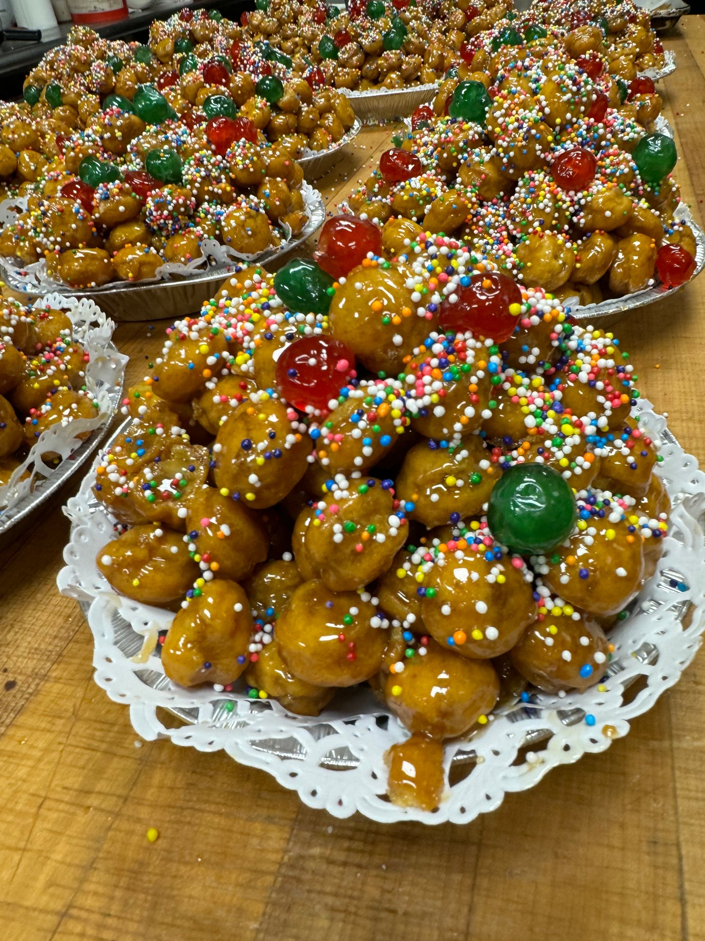 Pino's Homemade Struffoli Italian Honey Balls (2 per order) *SOLD OUT FOR THE SEASON* Back in stock for Easter