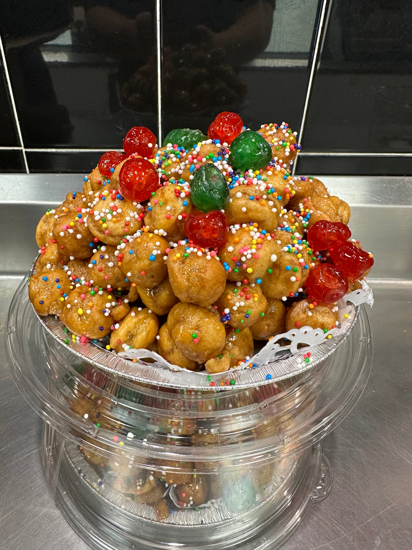 Pino's Homemade Struffoli Italian Honey Balls (2 per order) *SOLD OUT FOR THE SEASON* Back in stock for Easter