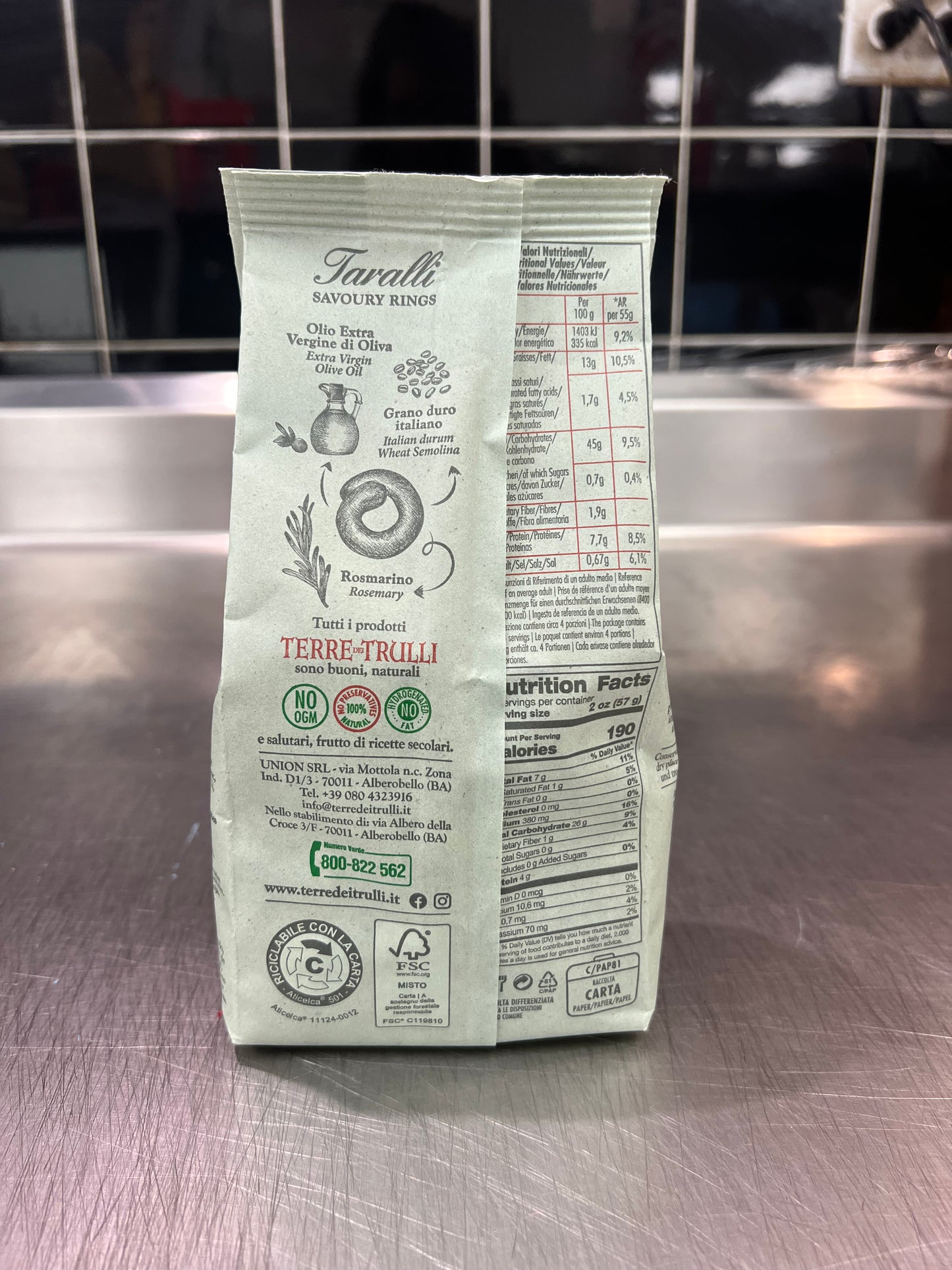 Terre Trulli Taralli al Rosmarino (Taralli with Rosemary)