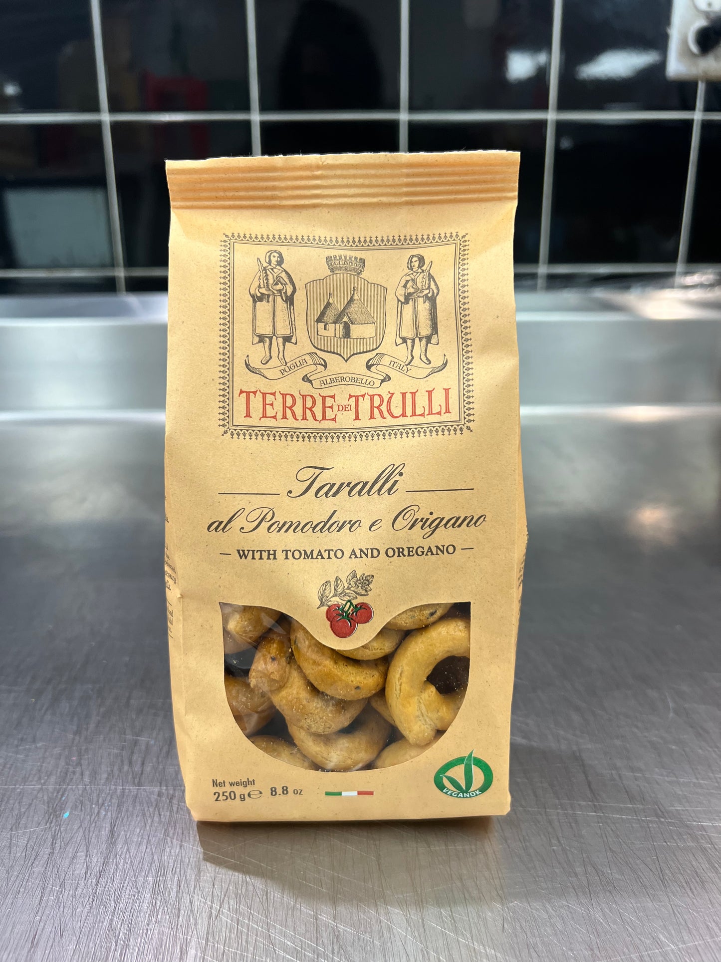 Terre Trulli Taralli al Pomodoro e Origano (Taralli with Tomato and Oregano)