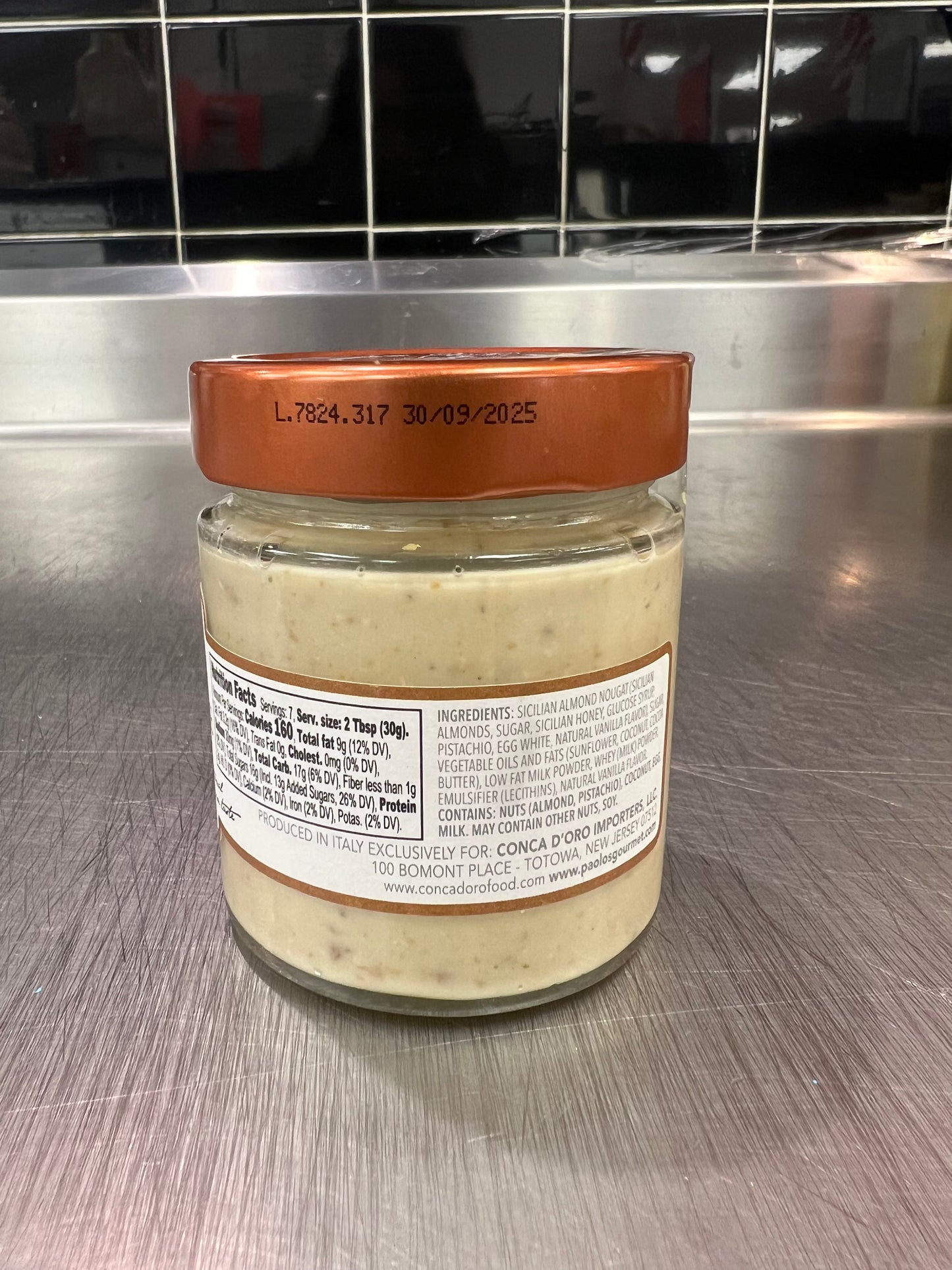 Paolo's Sicilian Torrone Cream Spread
