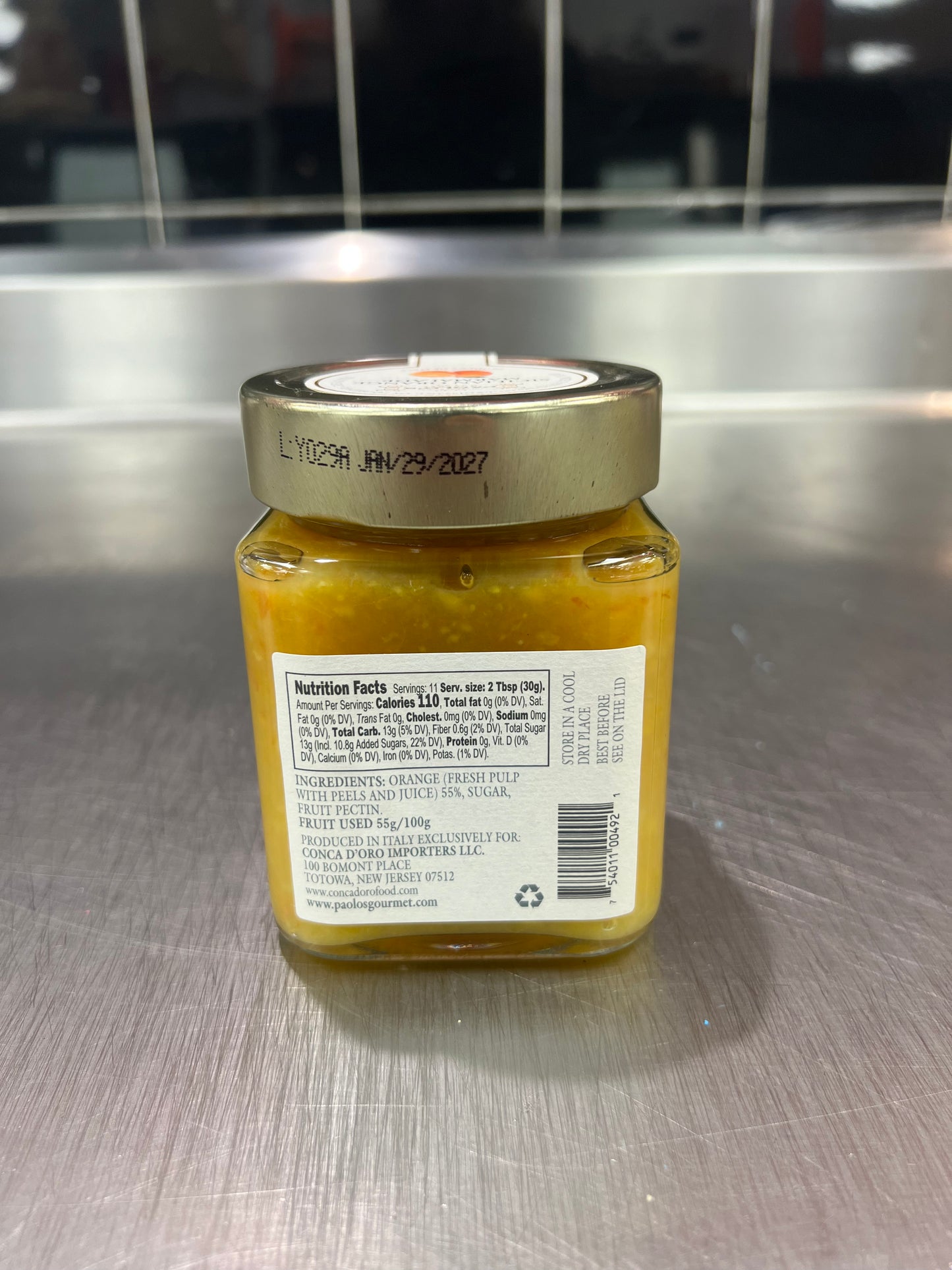 Paolo's Sicilian Orange Marmalade