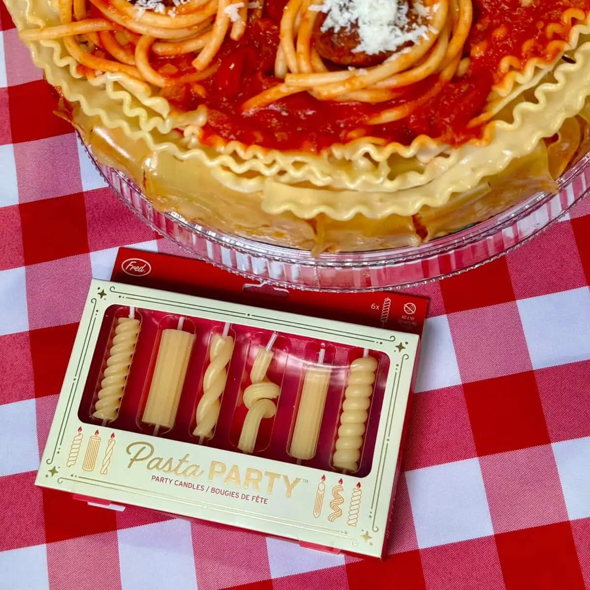 Pasta Party Noodle Candles - Set of 6