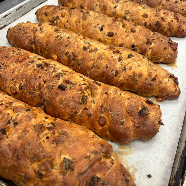 Salpino's Prosciutto Bread (4 loaves) *SHIPS MON, TUES, & WEDNESDAYS.  ORDERS RECEIVED AFTER 2PM ON TUESDAY WILL BE SHIPPED THE FOLLOWING WEEK*