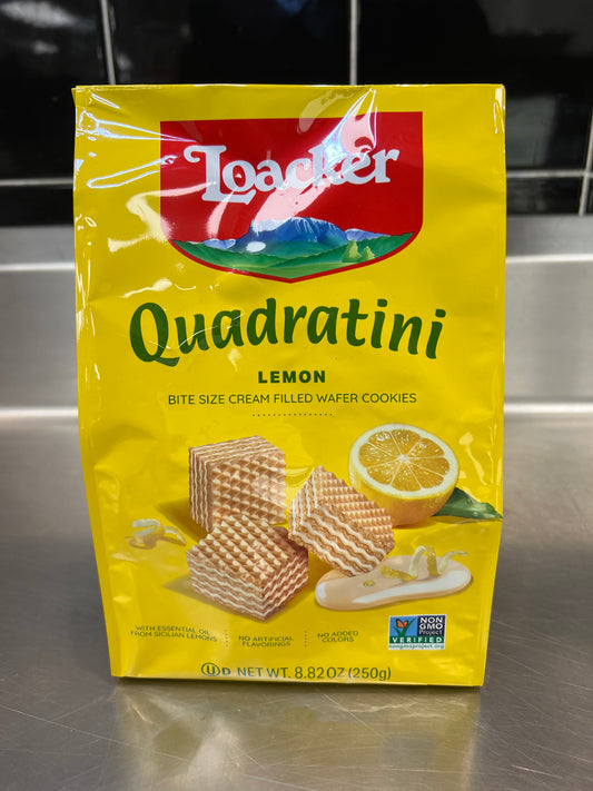 Loacker Quadratini Lemon Bite Sized Wafers