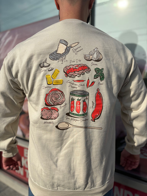 Keeping Sunday Saucy Crew Sweatshirt