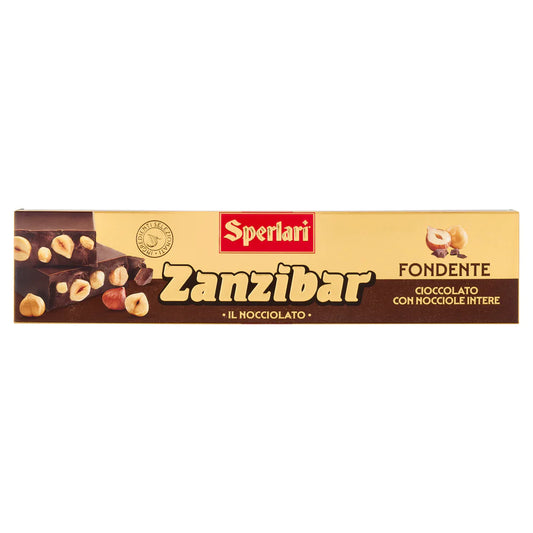Sperlari Zanzibar Fondente, Dark Chocolate with Hazelnut (8.81 oz)