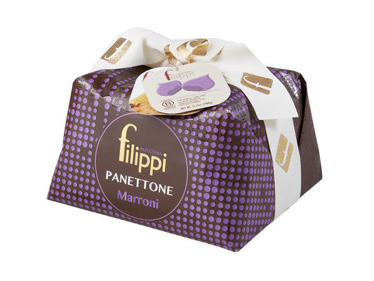 Filippi Panettone with Chestnuts, Marron Glace (35.27 oz)