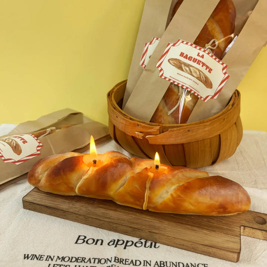 French Baguette Candle